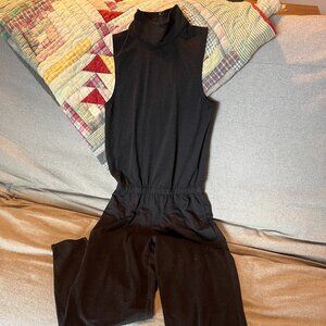 Oiselle XS black mock neck lux jumpsuit